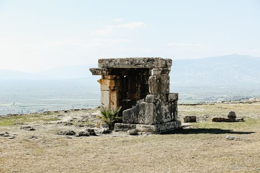 Explore the ancient tomb in Hierapolis, a testament to Mediterranean and archaeological history.