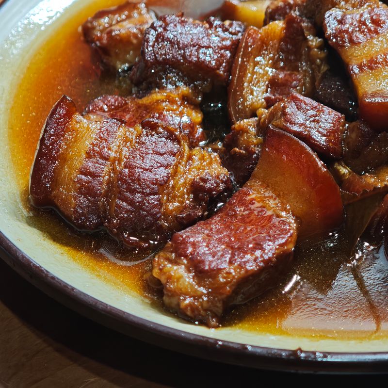 One-Pot Apple Cider Pork Shoulder Braised with Thyme & Mustard