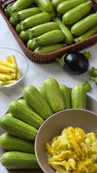 Summer Green Zucchini Includes Skin Squash