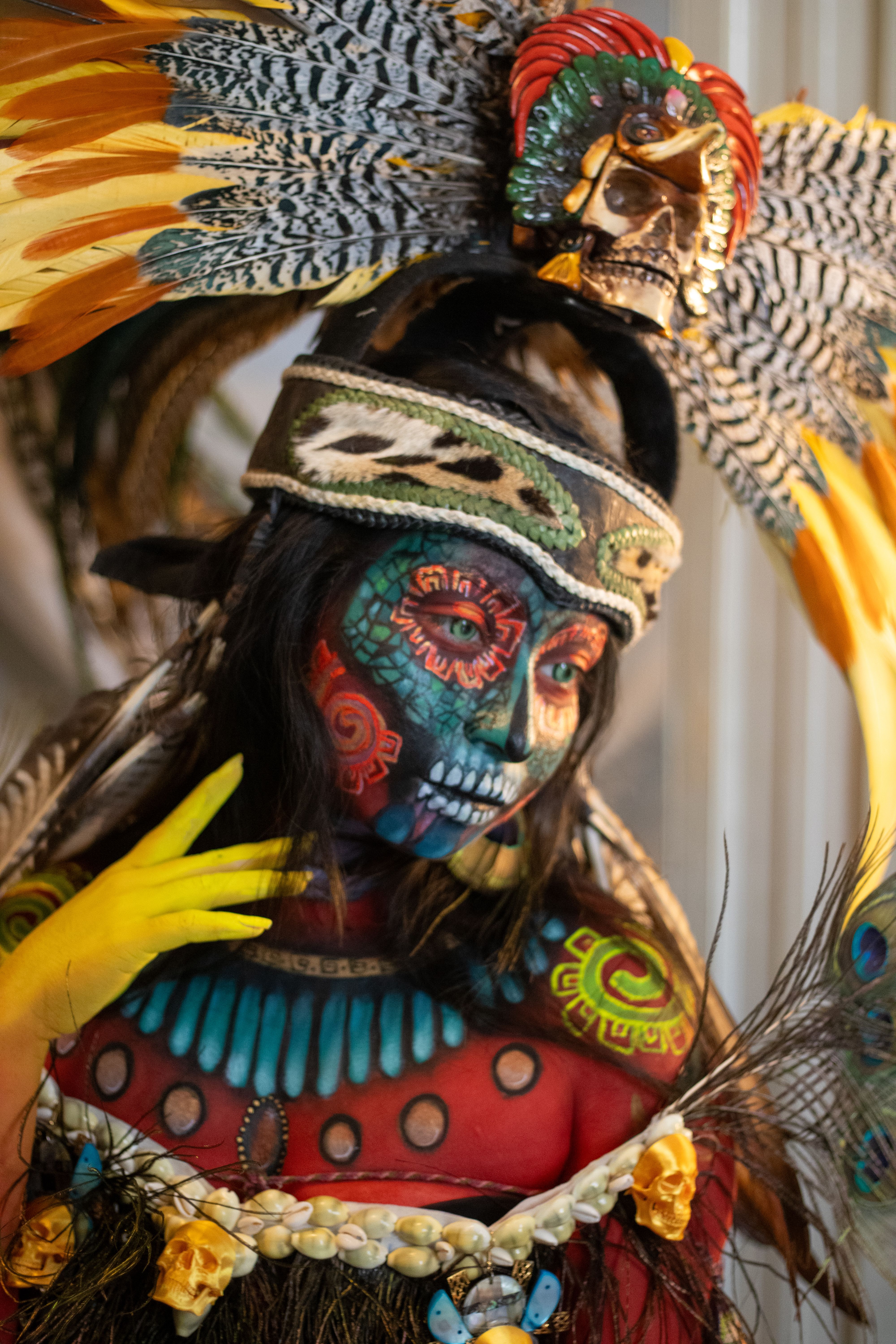 Colorful Traditional Indigenous Costume Portrait · Free Stock Photo
