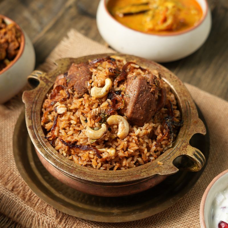 Plain Rice and Bean Family Biryani