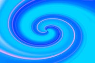 Vibrant Swirling Blue Abstract Art