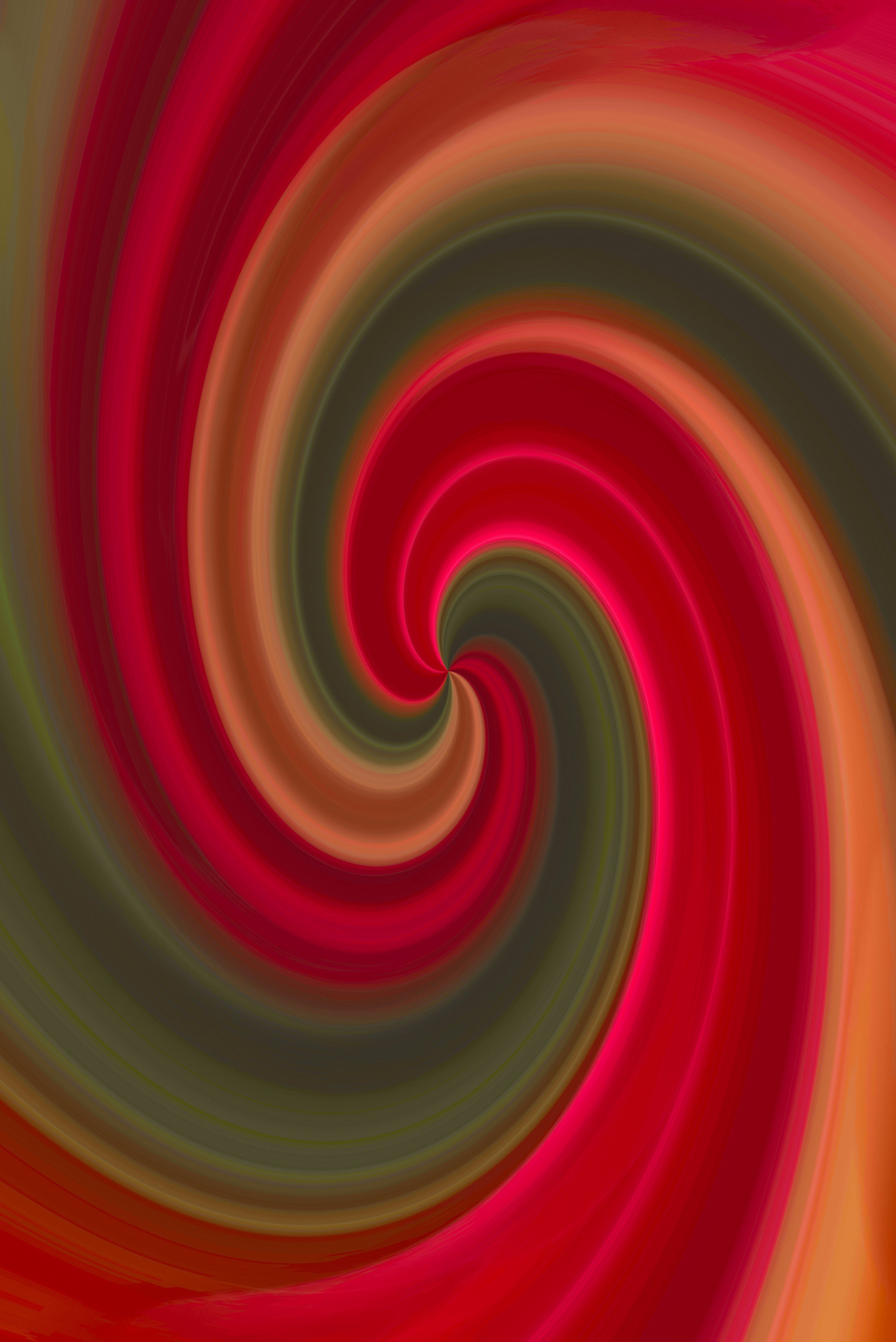 Dynamic Red Radial Pattern with Bold Shadows · Free Stock Photo