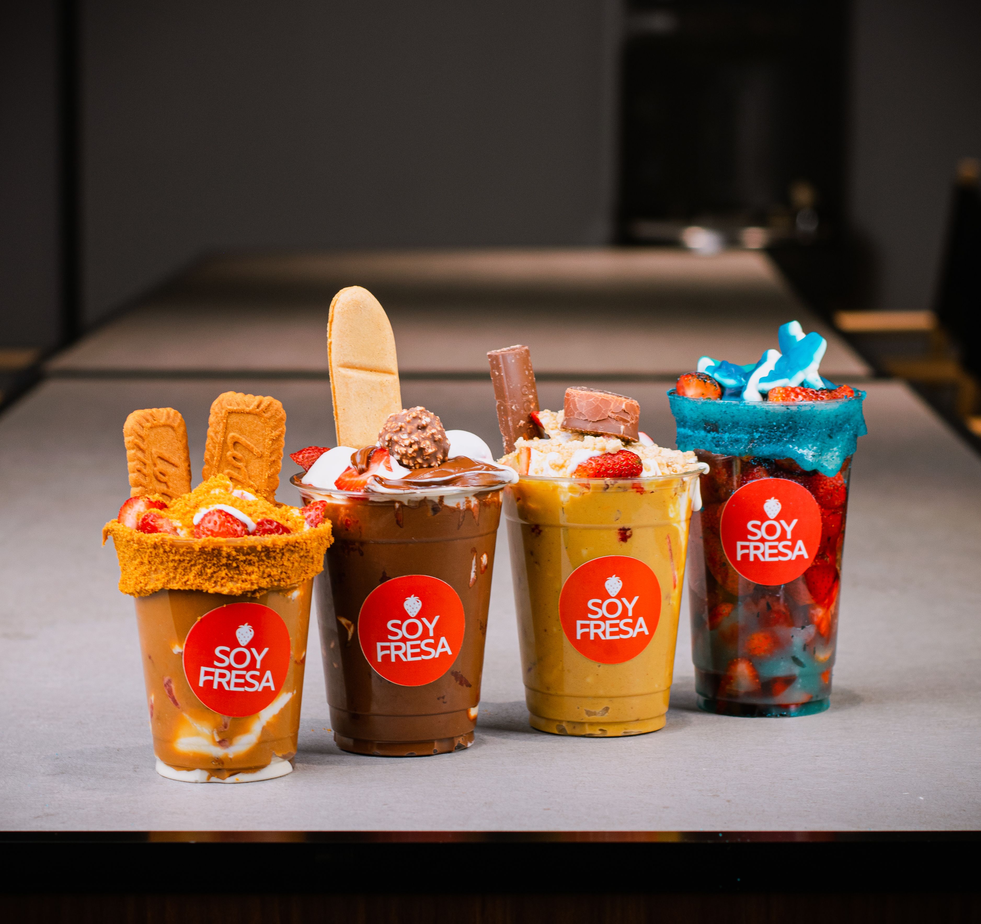 Vibrant Milkshake Variety at Soy Fresa Café · Free Stock Photo
