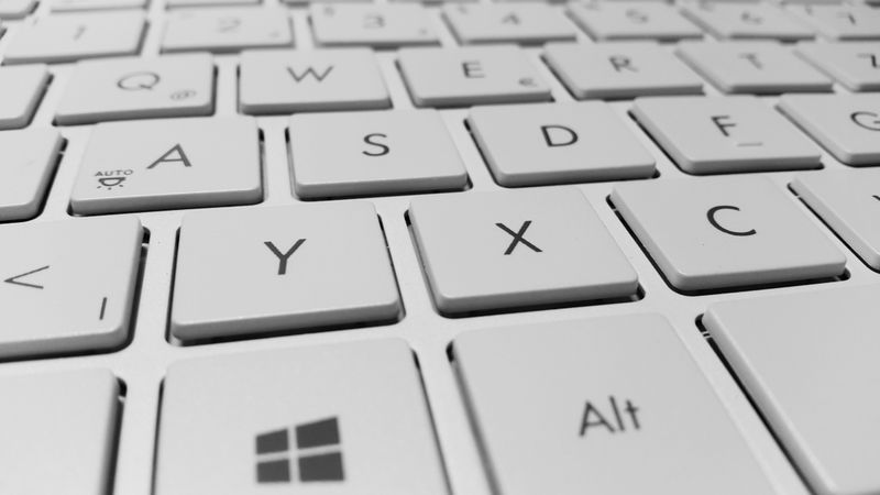 Windows Computer Keyboard White White Keys of Computer Keyboard · Free Stock Photo