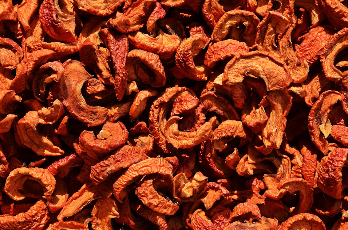 Free dried chili peppers Stock Photo