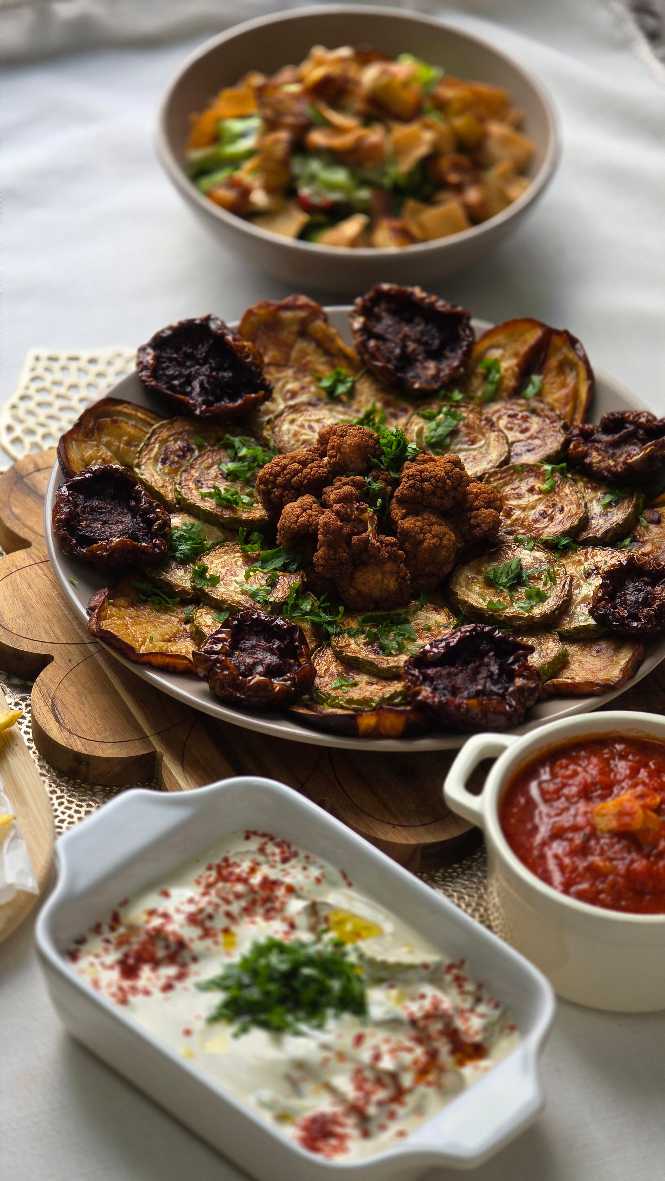 Eggplant zucchini fried