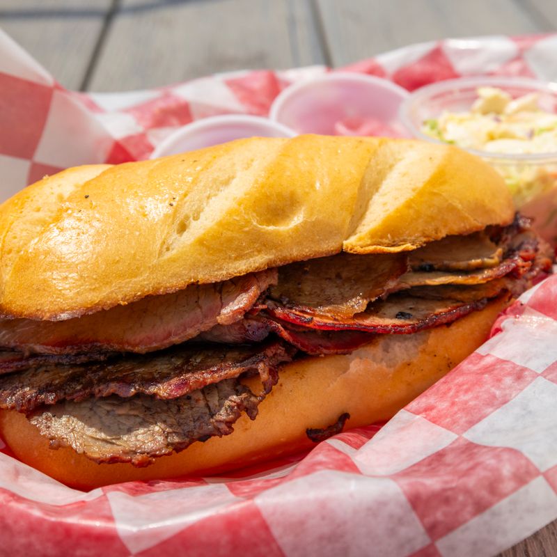 Slow Cooker Brisket Sandwich with Vinegar Slaw