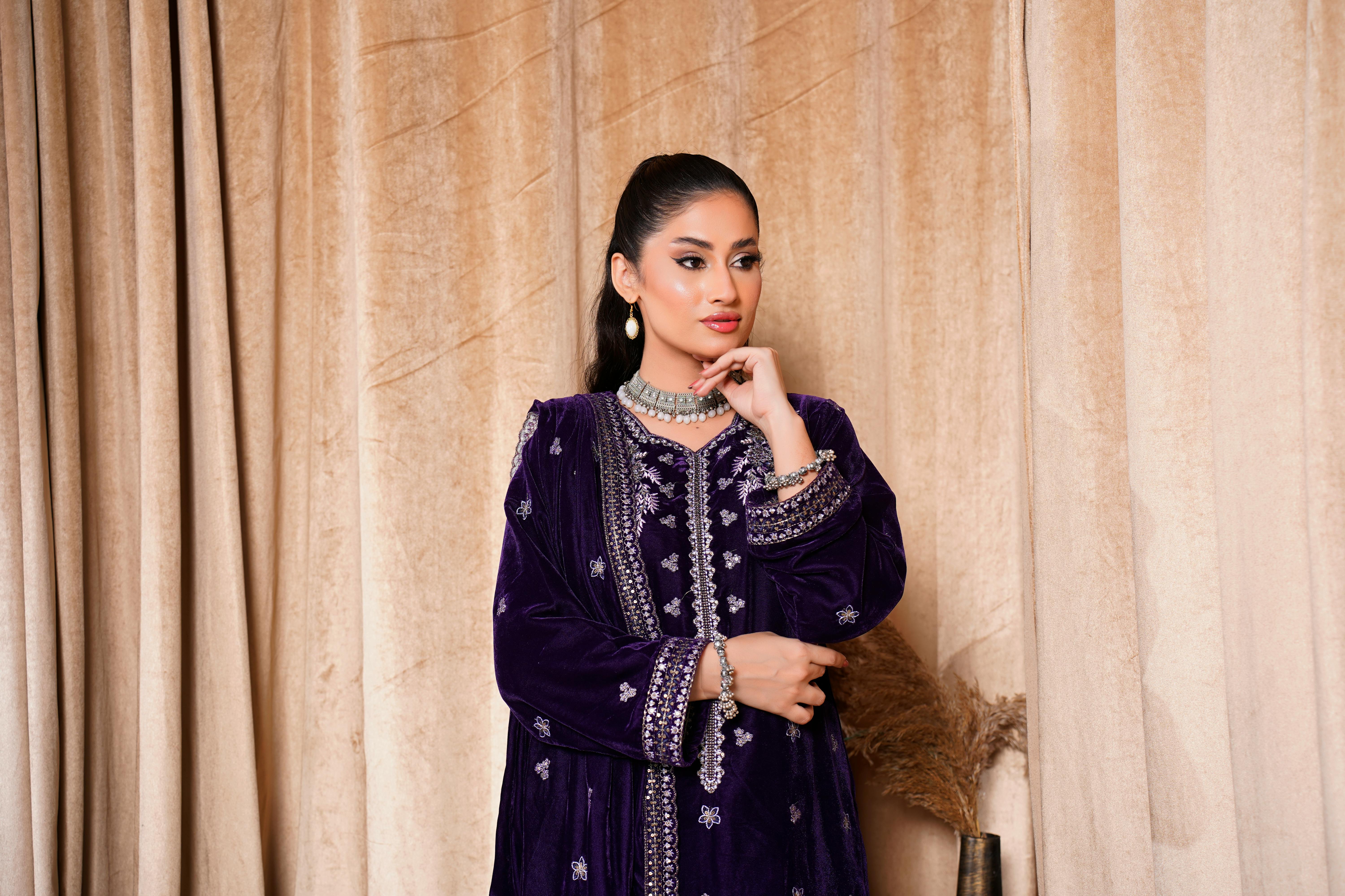 velvet dresses shoot by muneeb malhotra