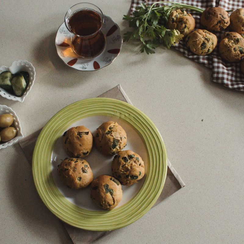 Sourdough Discard Savory Herb and Garlic Muffins