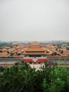 Aerial View of the Forbidden City in Beijing