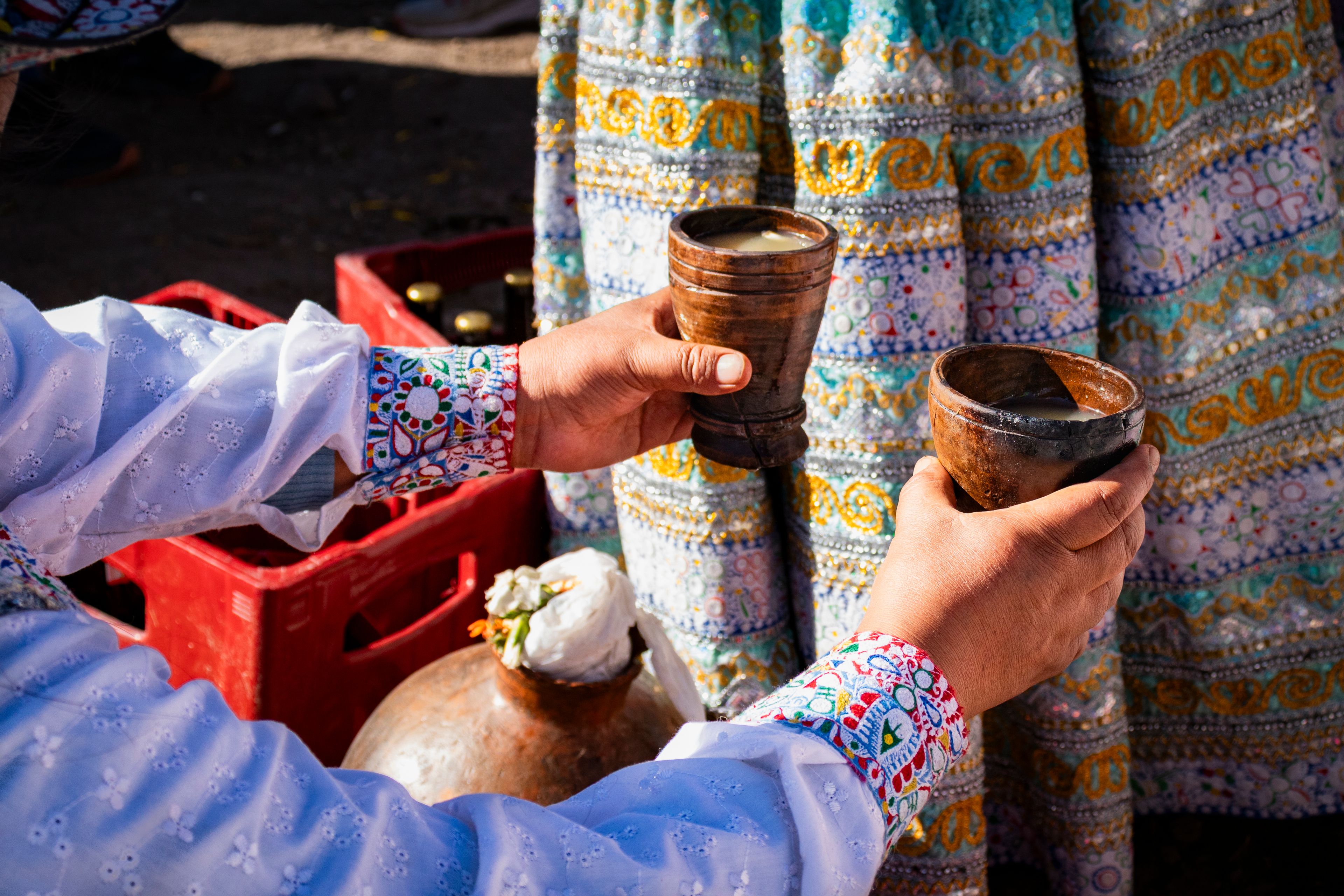 Cusco chicha drinking vessels