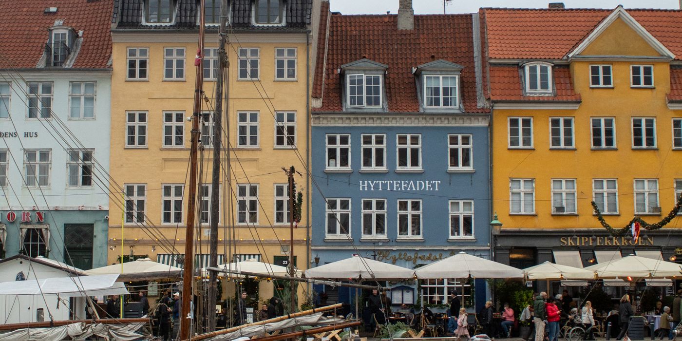 The colorful canal-front houses of Nyhavn in Copenhagen