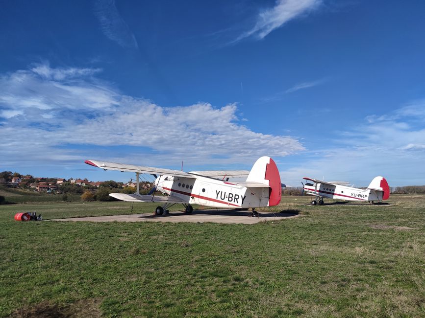 Exterior view of Niš Constantine the Great Airport in Serbia, a hub for low-cost carriers.