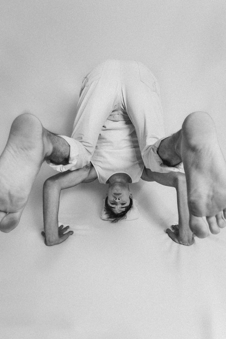 Man Doing Headstand