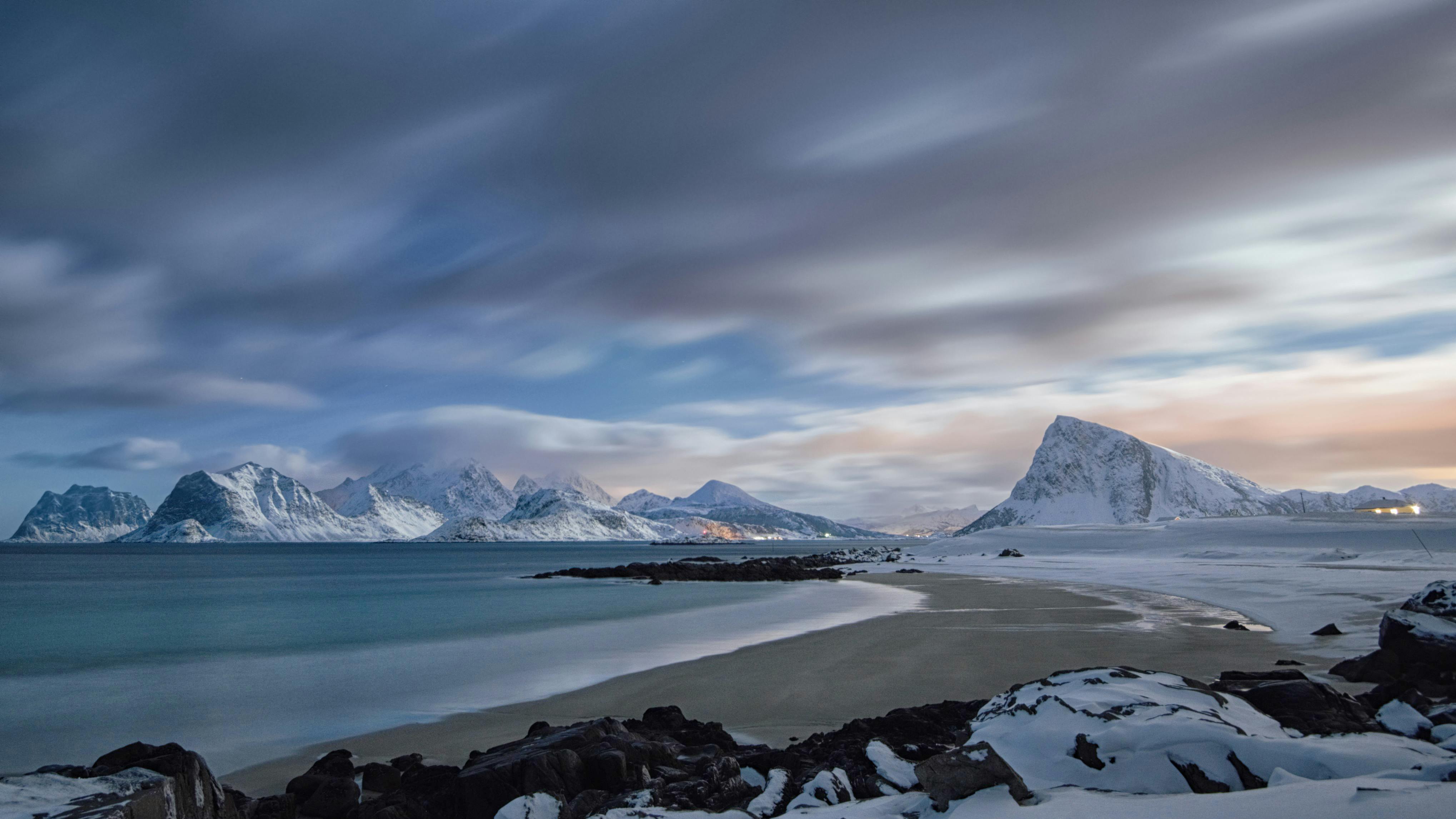 Snow Covered Hills Free Stock Photo   Pexels Photo 3451757 