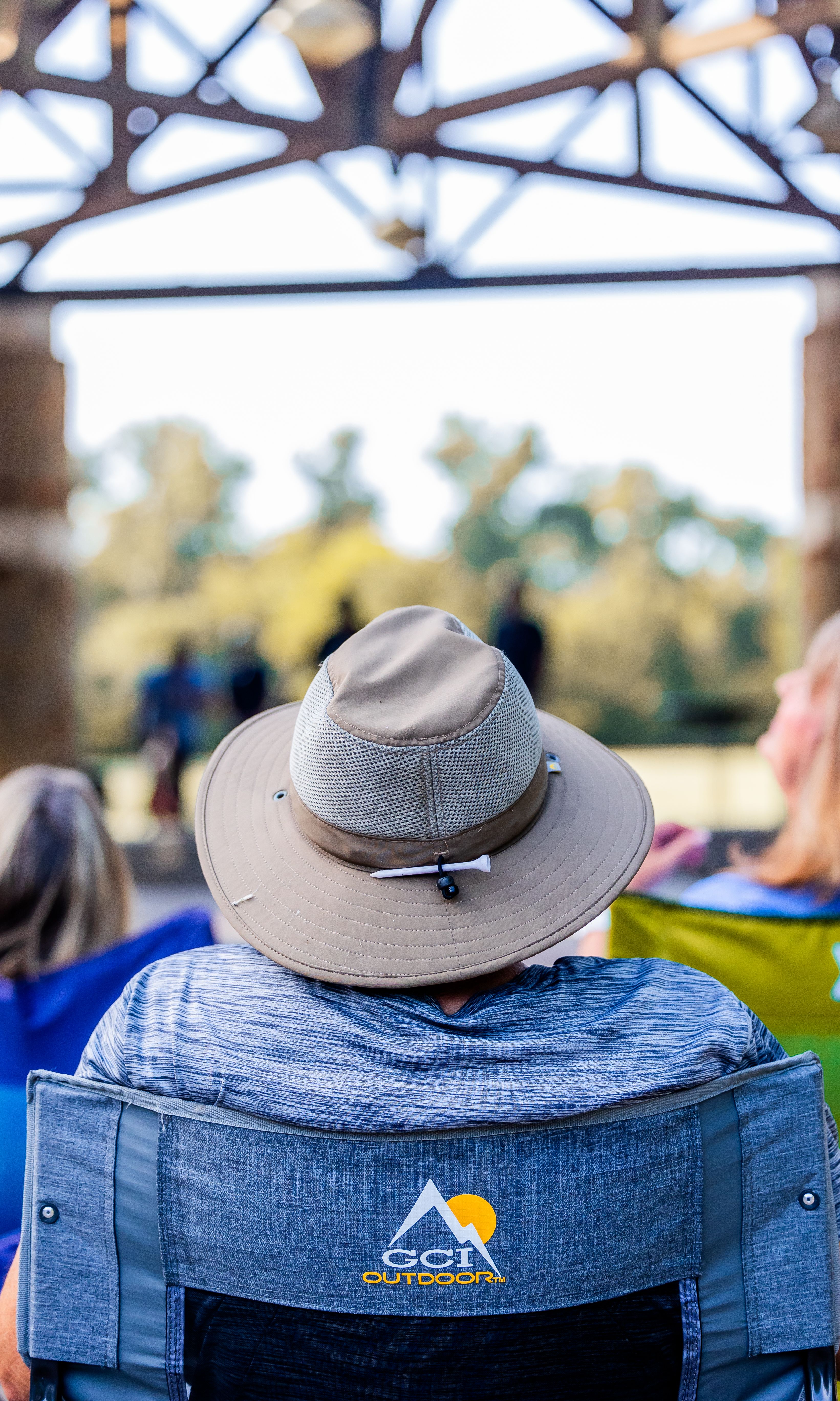 Outdoor Concert Observer in Summer Attire · Free Stock Photo