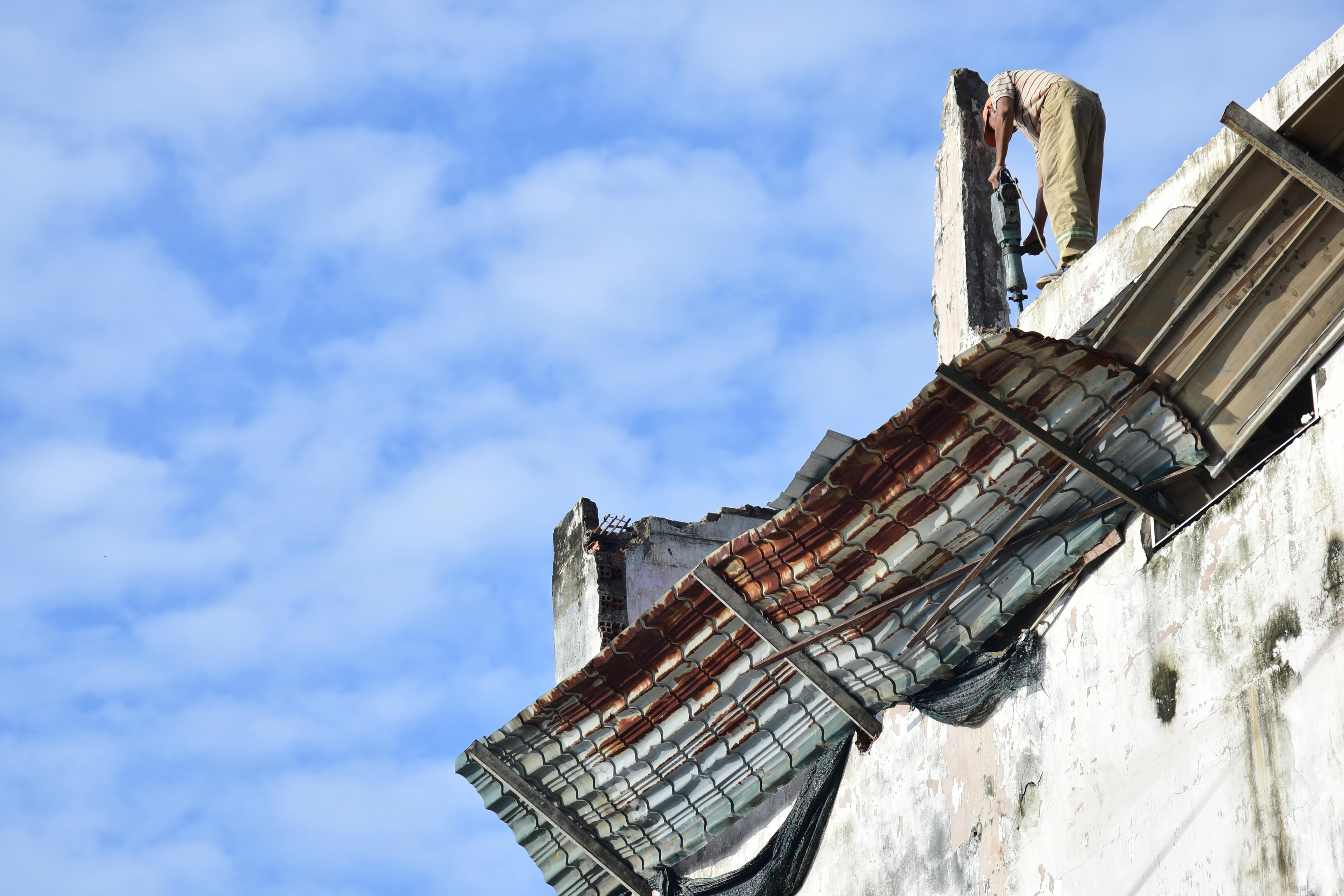 Close-up of a residential roof