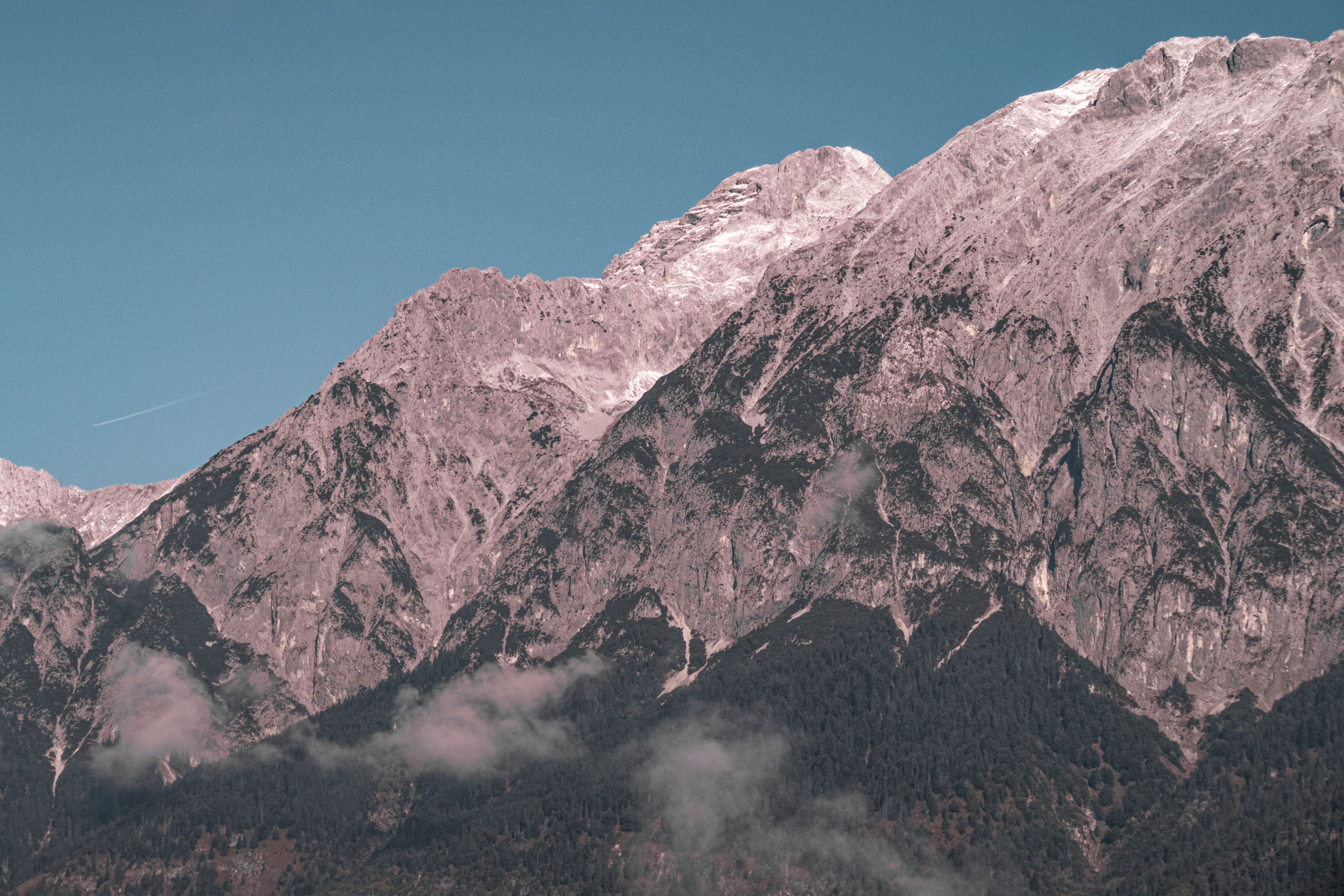 Majestic Alpine Mountain Range with Clear Sky · Free Stock Photo