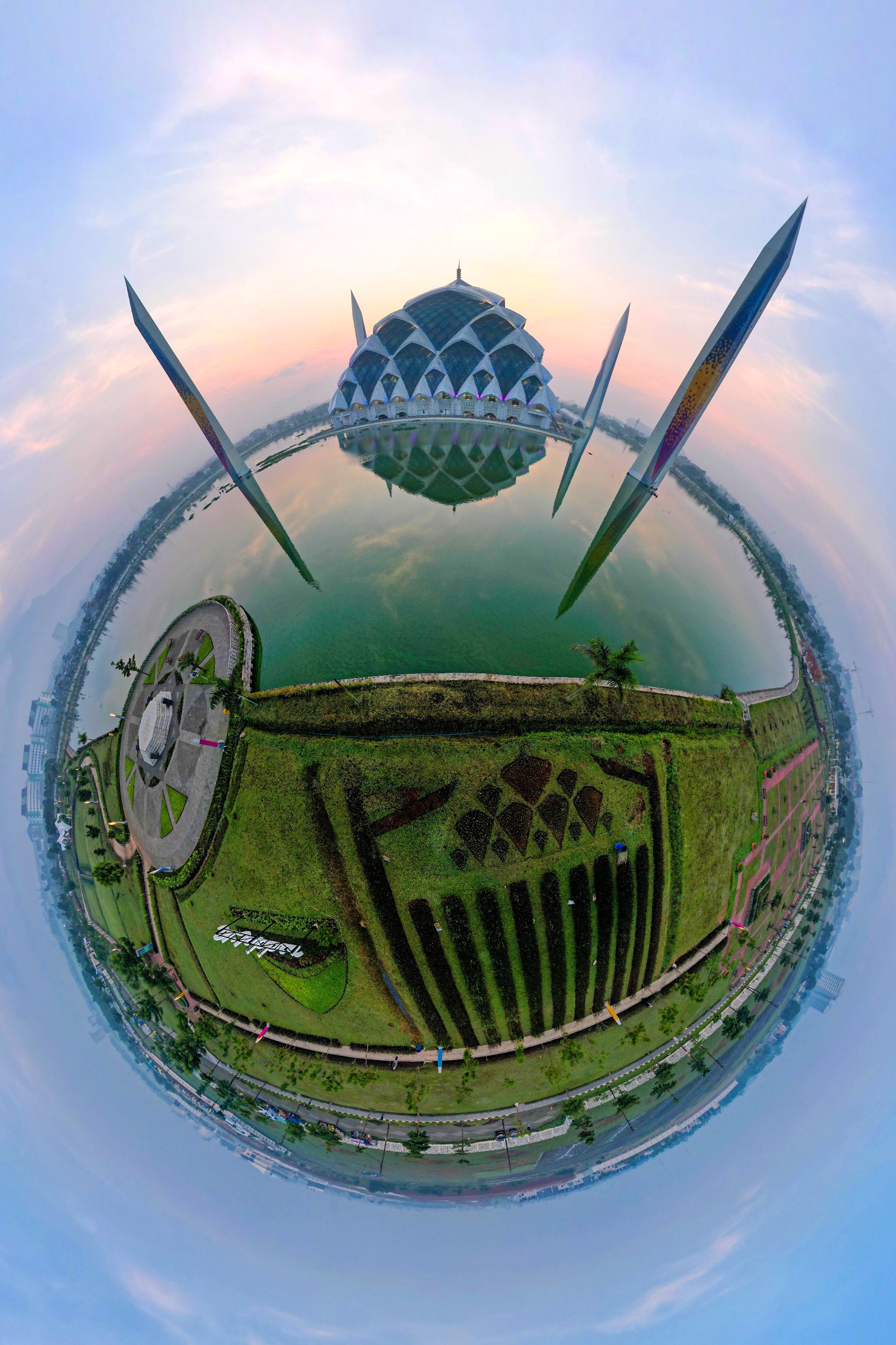Aerial View of Planetary Landscape with Unique Architecture · Free ...