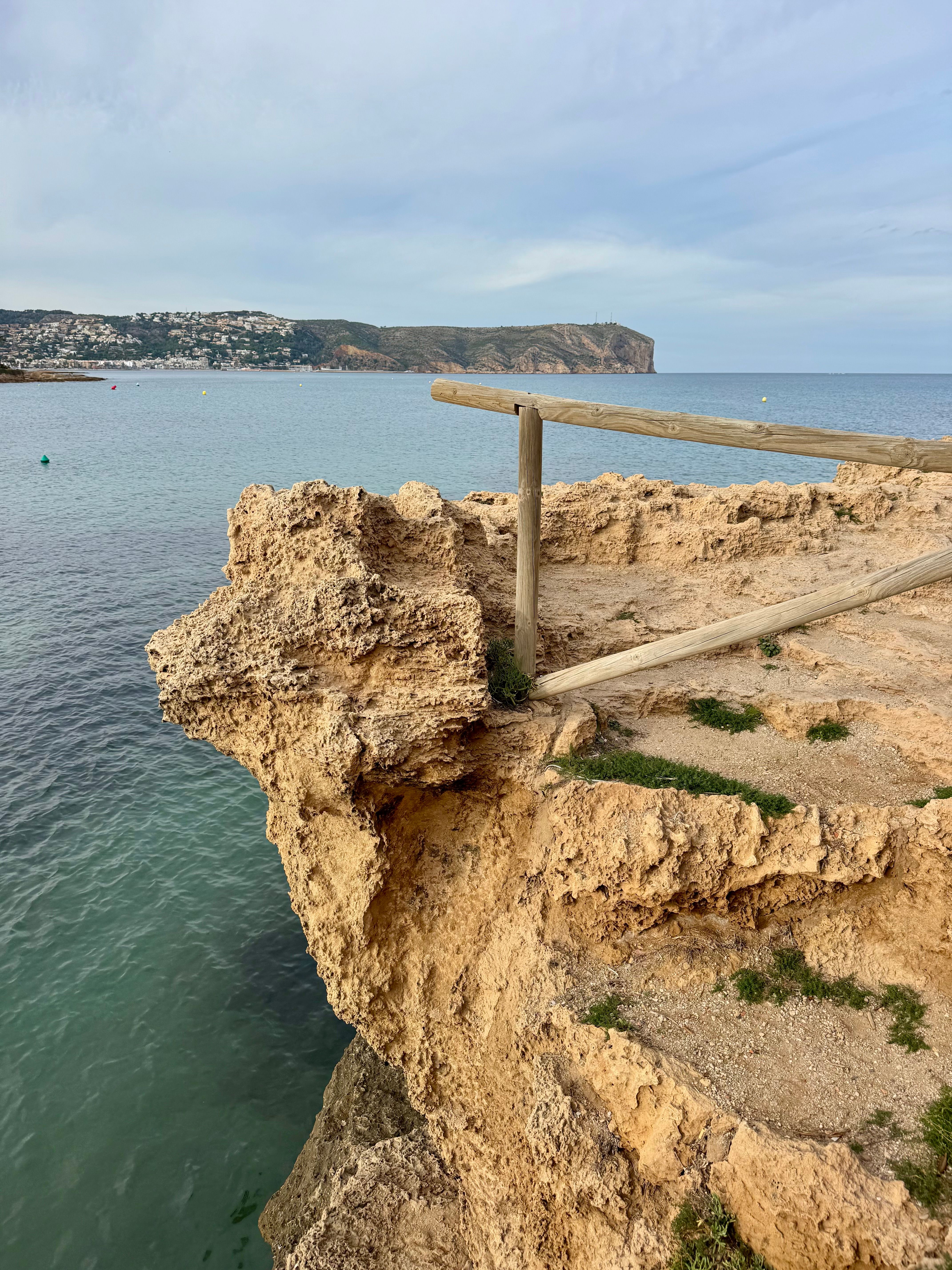 Scenic Cliff View Overlooking Mediterranean Sea · Free Stock Photo