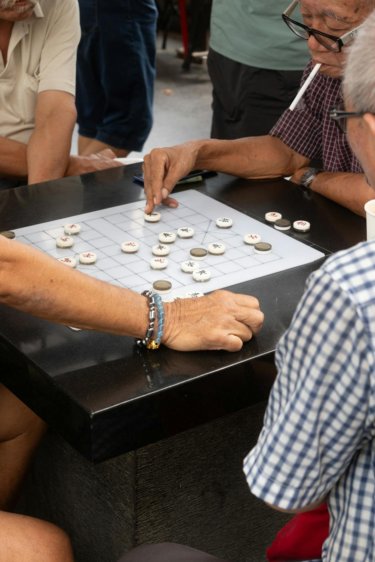 Soldier holding gun in smoke filled environment