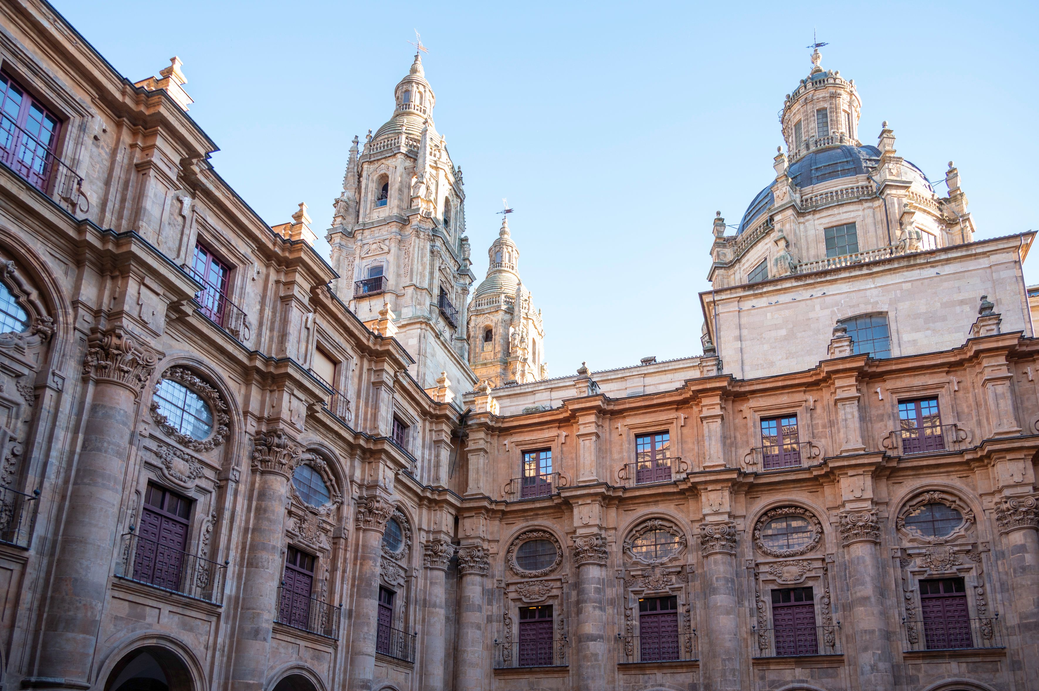 Salamanca university sandstone facade