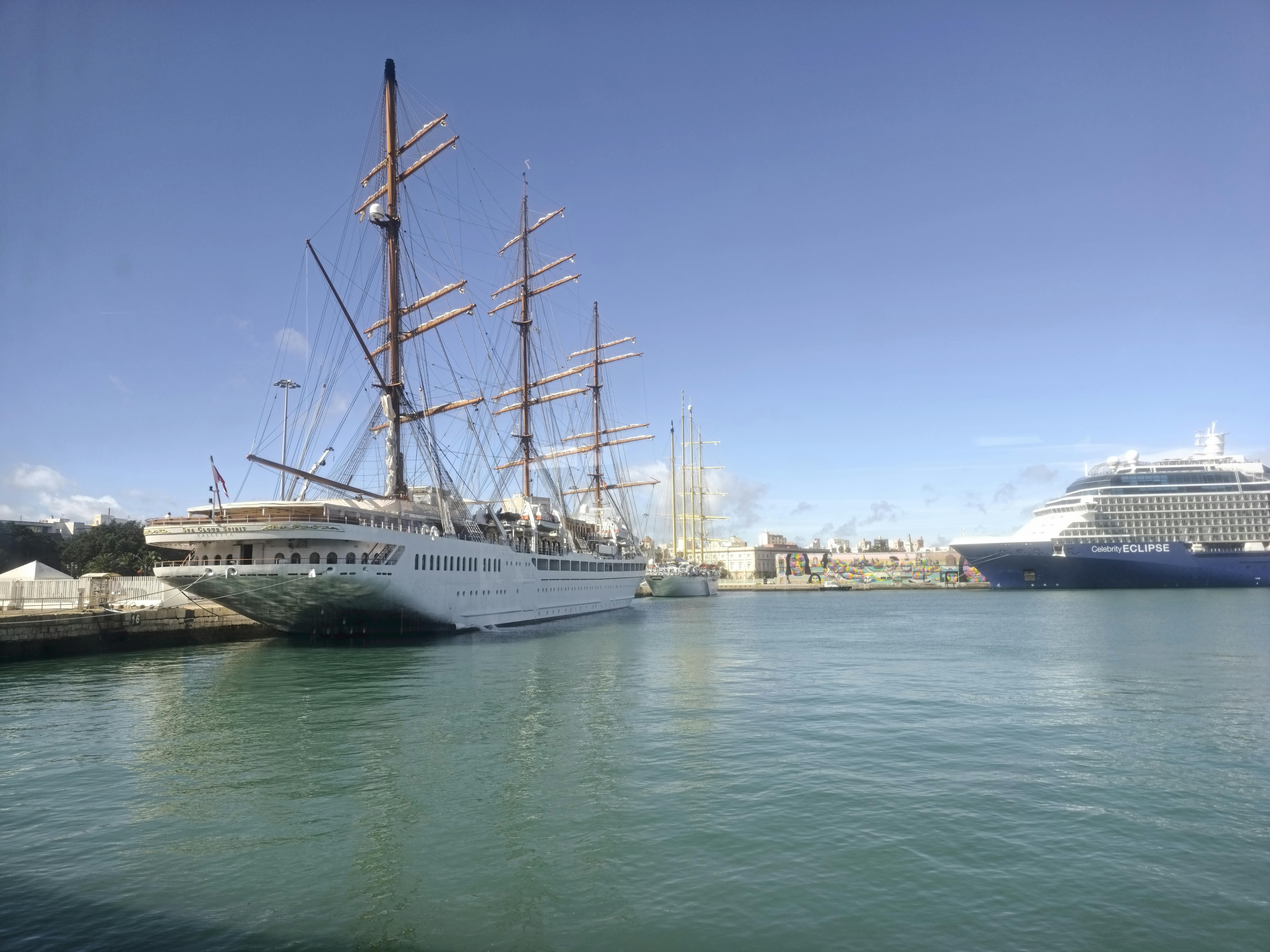 Sea Cloud Spirit en Cádiz