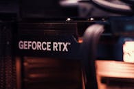 Close-Up of GeForce RTX Graphics Card