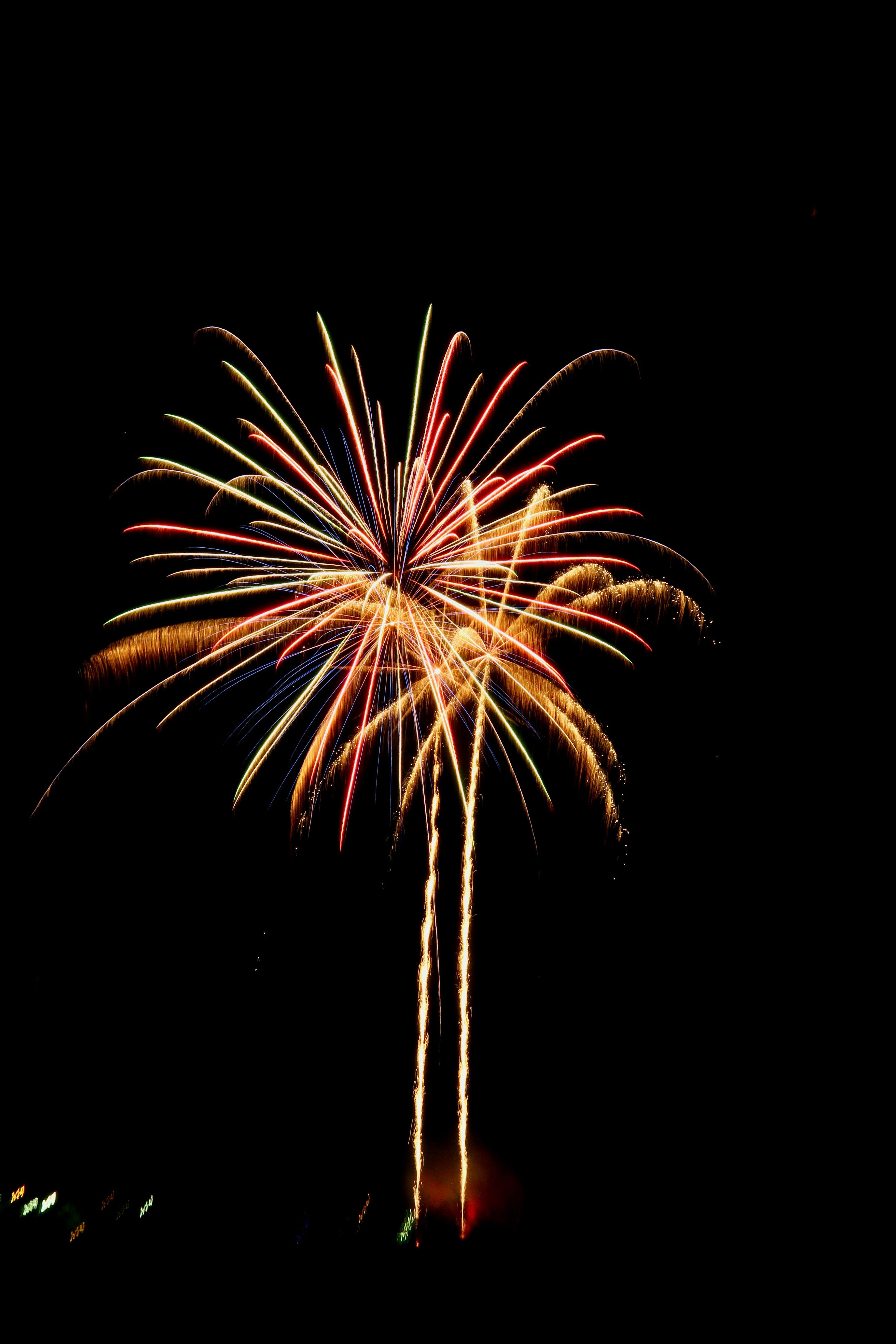 Stunning Fireworks Exploding in Night Sky Celebration