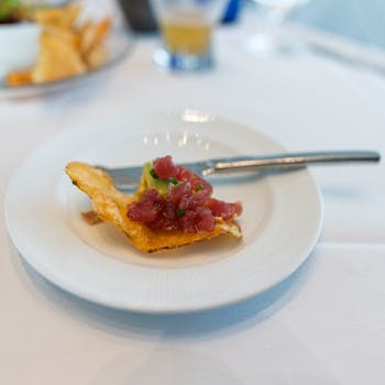 Tuna tartare appetizer