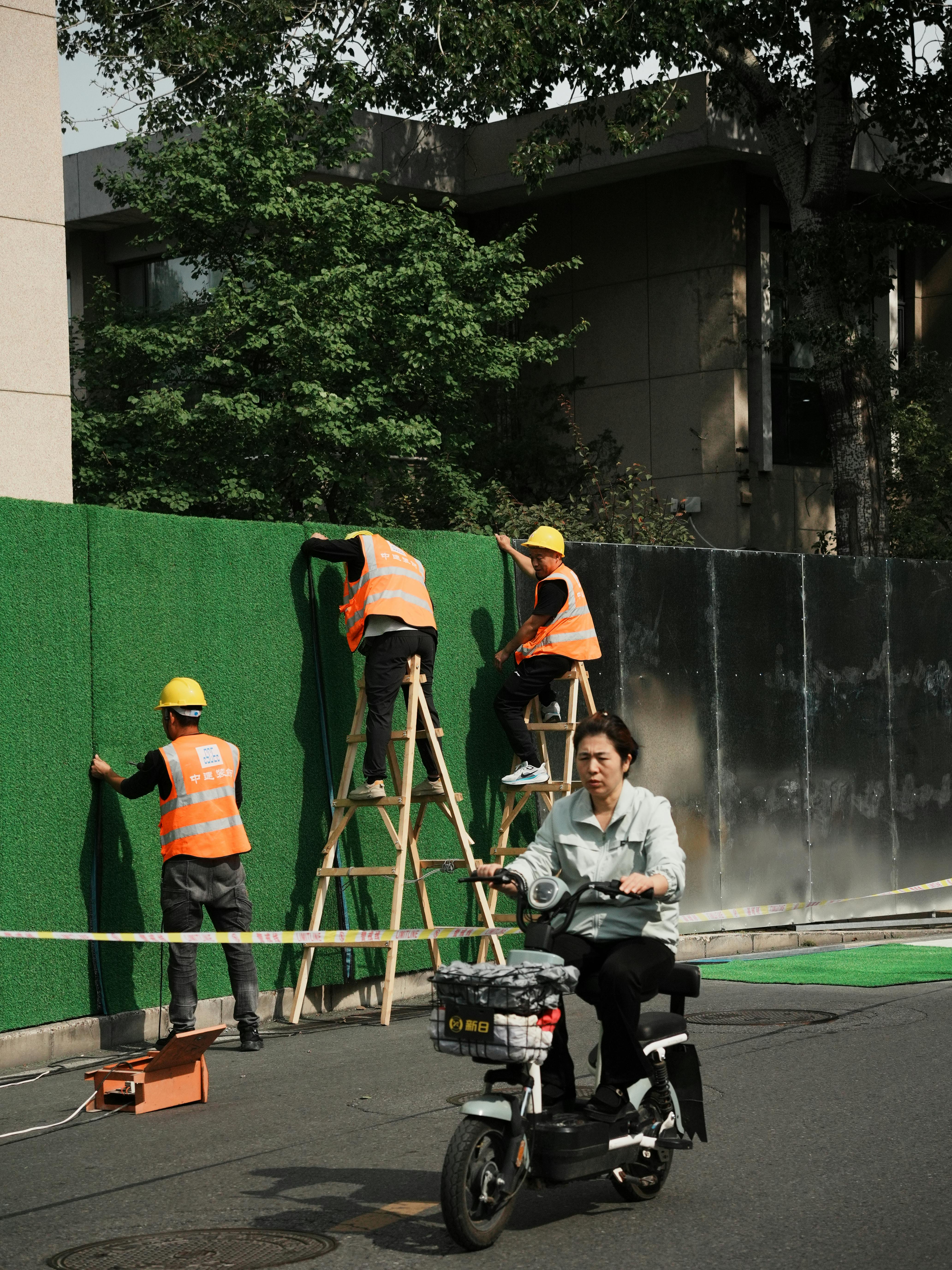 Close-up view of mobility scooter components showing maintenance points