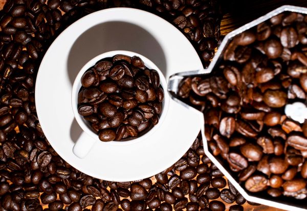 Strong dark coffee