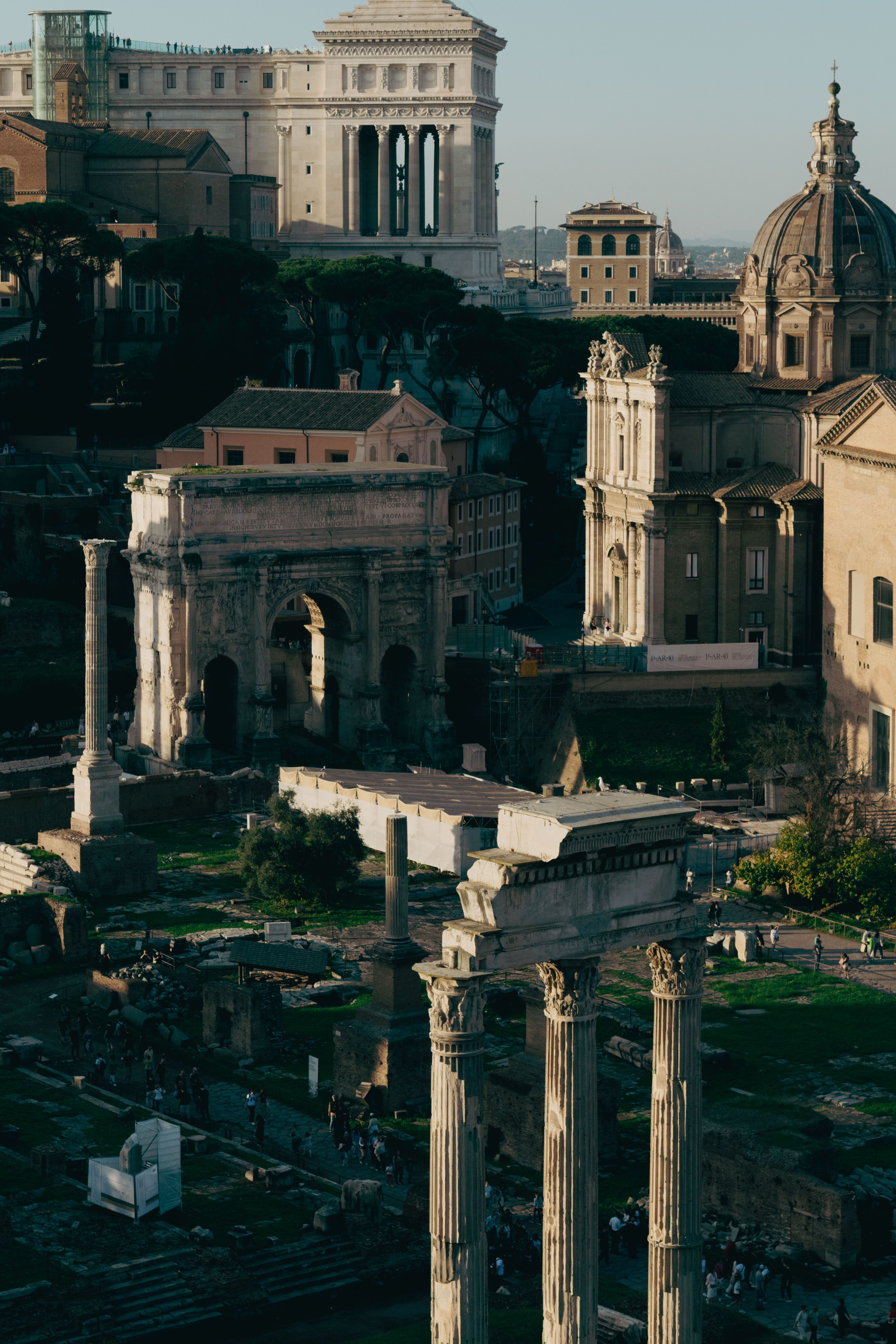 Majestic Aerial View of Ancient Roman Ruins · Free Stock Photo