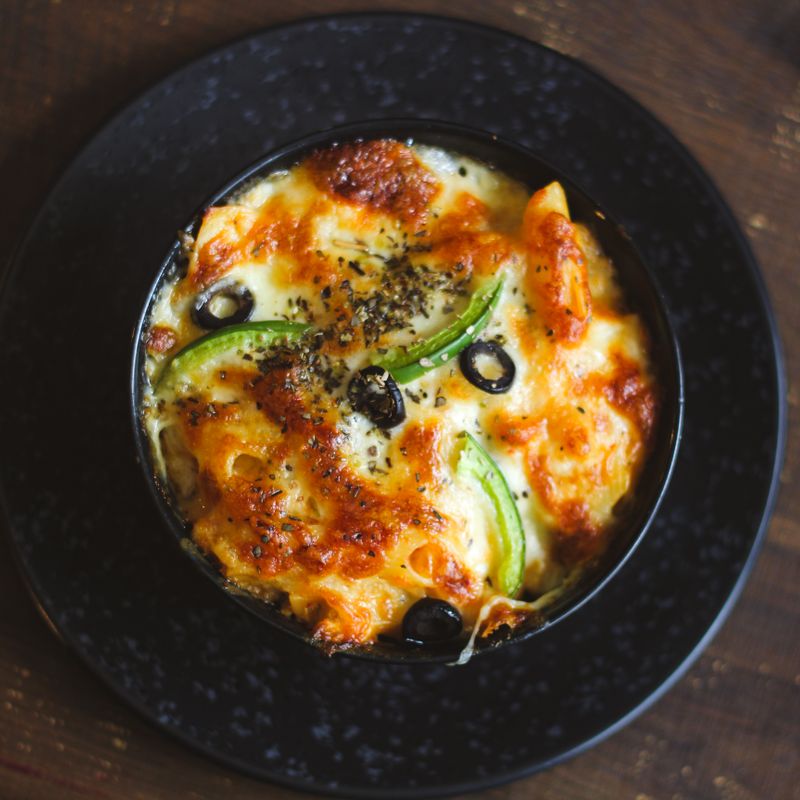 Spanish Baked Pasta with Chorizo and Bell Peppers