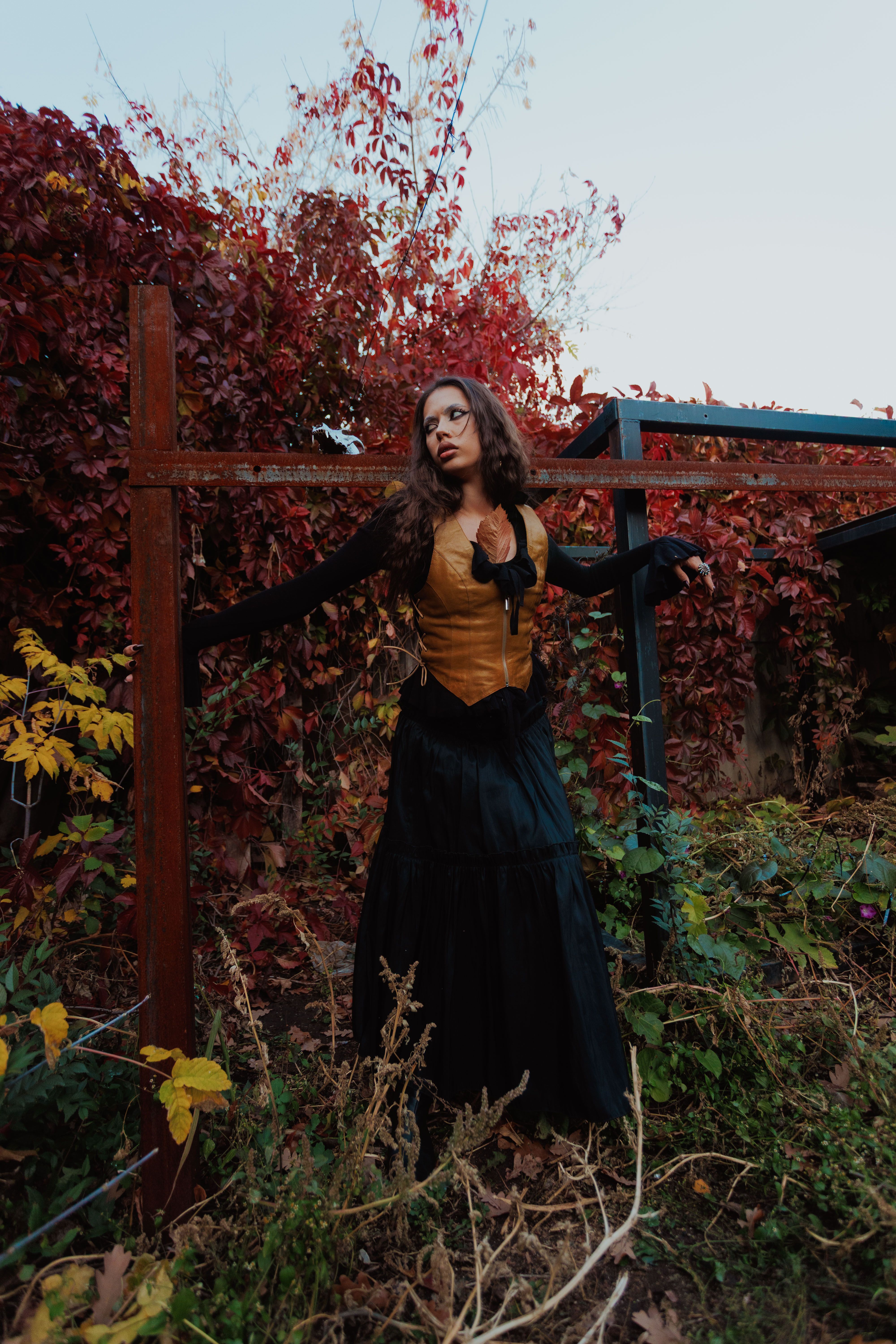 Autumn Portrait in a Rustic Garden Setting · Free Stock Photo