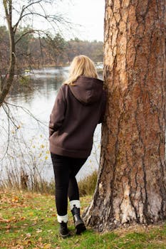 Calm face during meditation