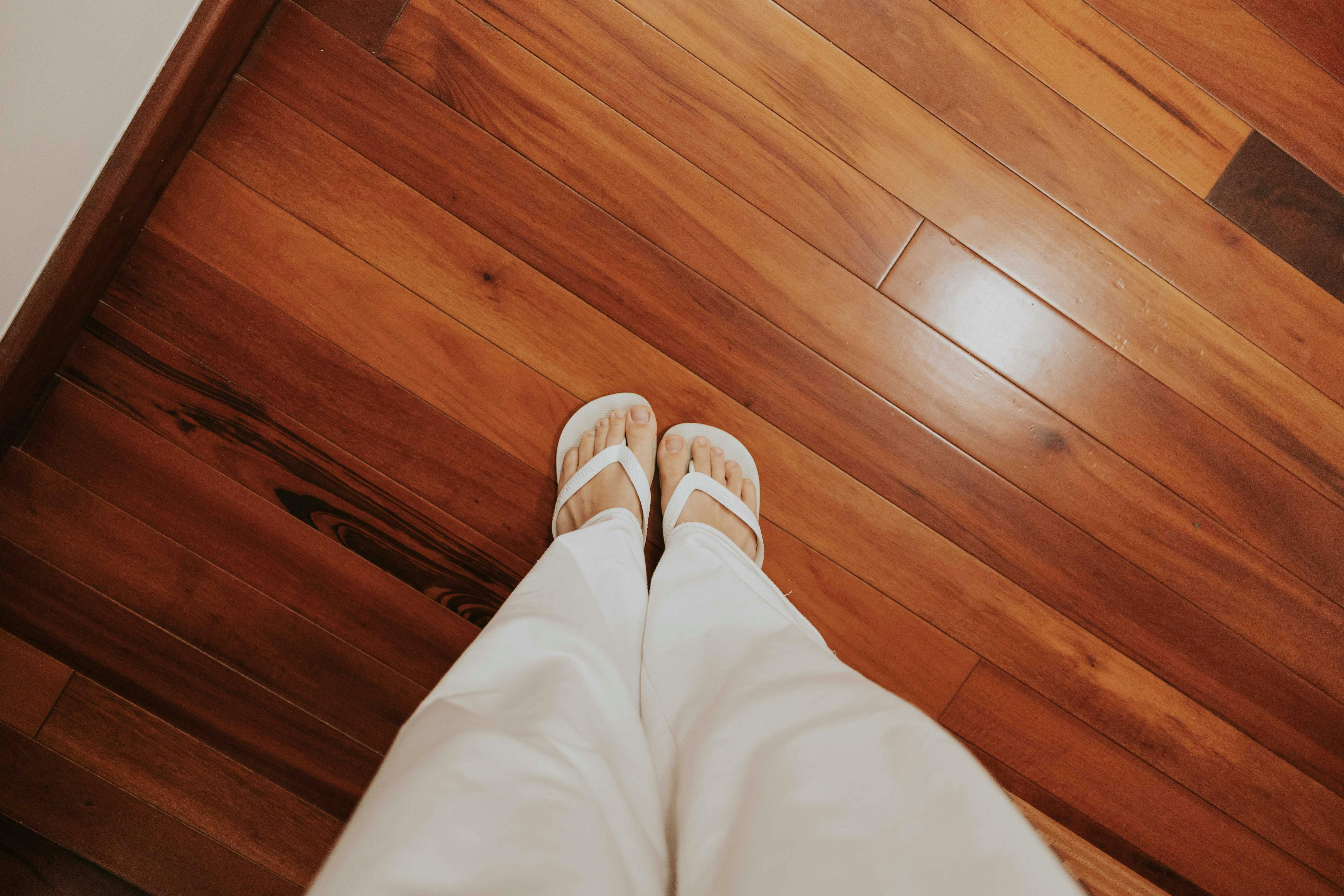 Beautiful hardwood floor detail