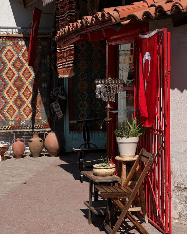 Turkish Shop Design Colorful Traditional Turkish Rug Shop Exterior · Free Stock Photo