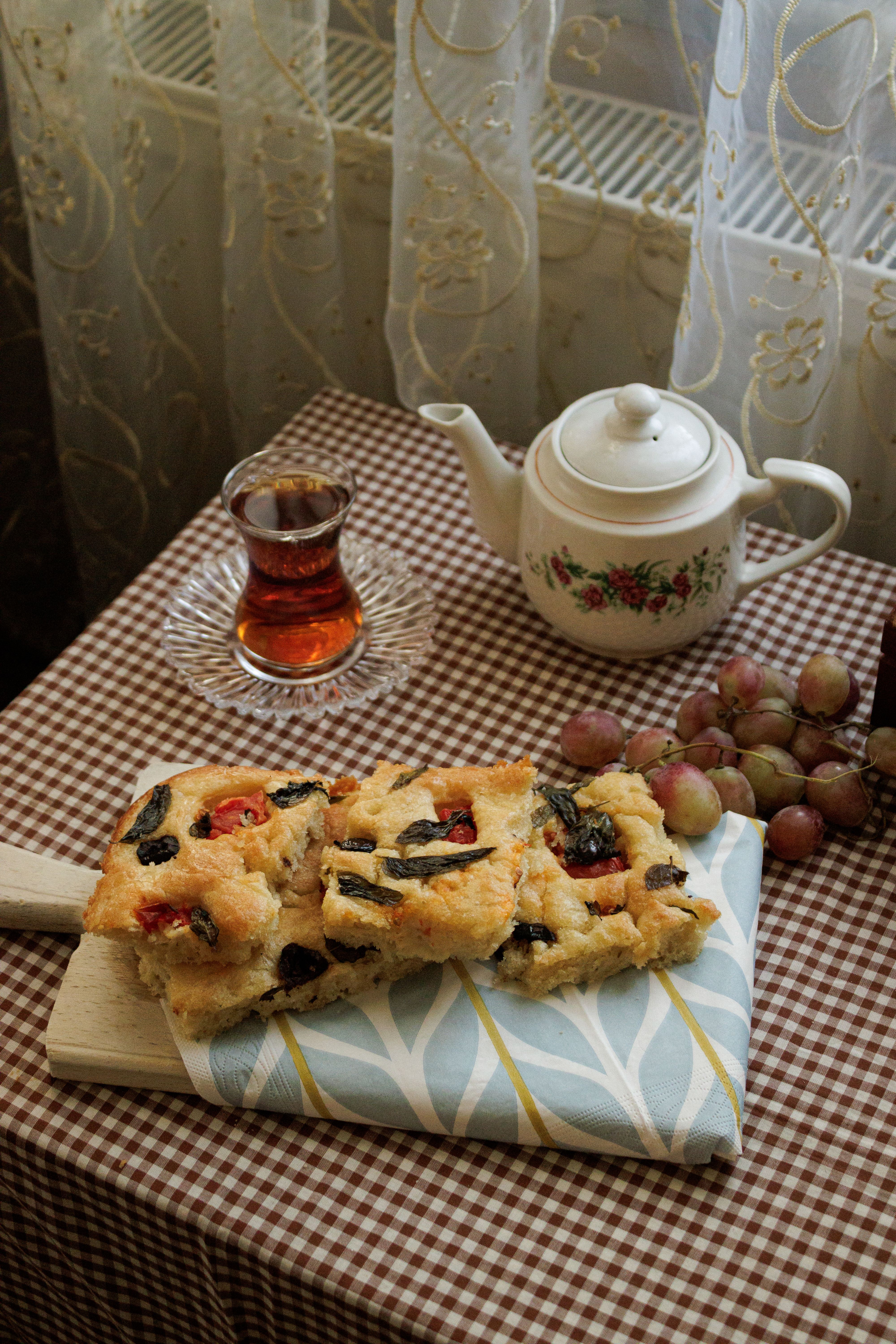 Traditional Tea Setting with Homemade Pastries · Free Stock Photo