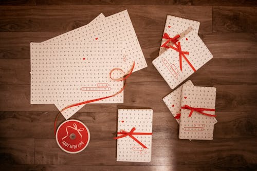 Free stock photo of book, bow, card Stock Photo