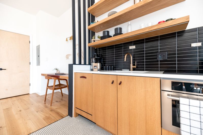Dusty Blue Cabinets