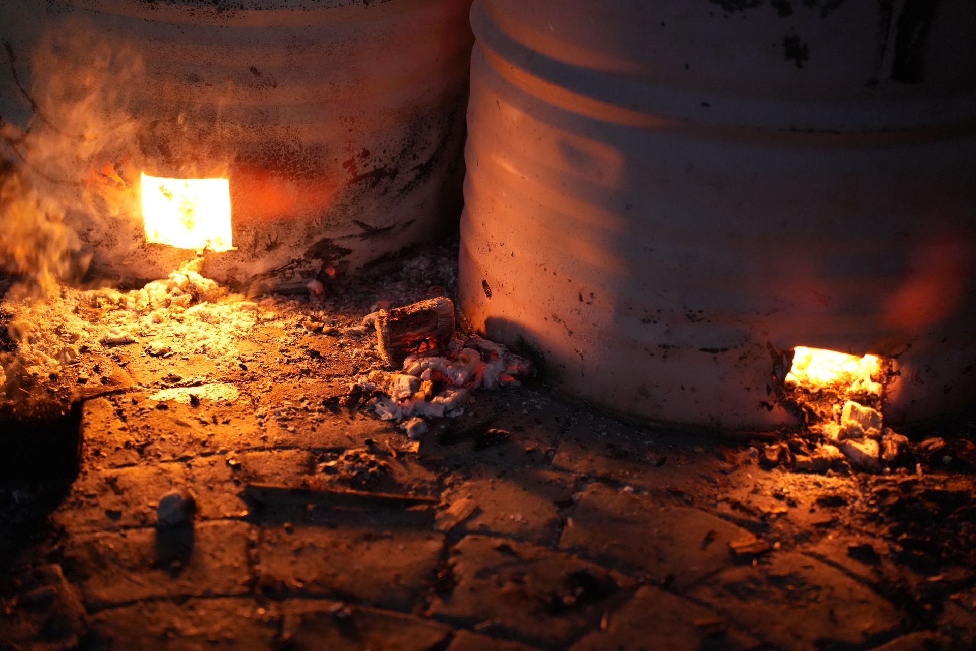 Stone charcoal kiln standing in the Nevada desert