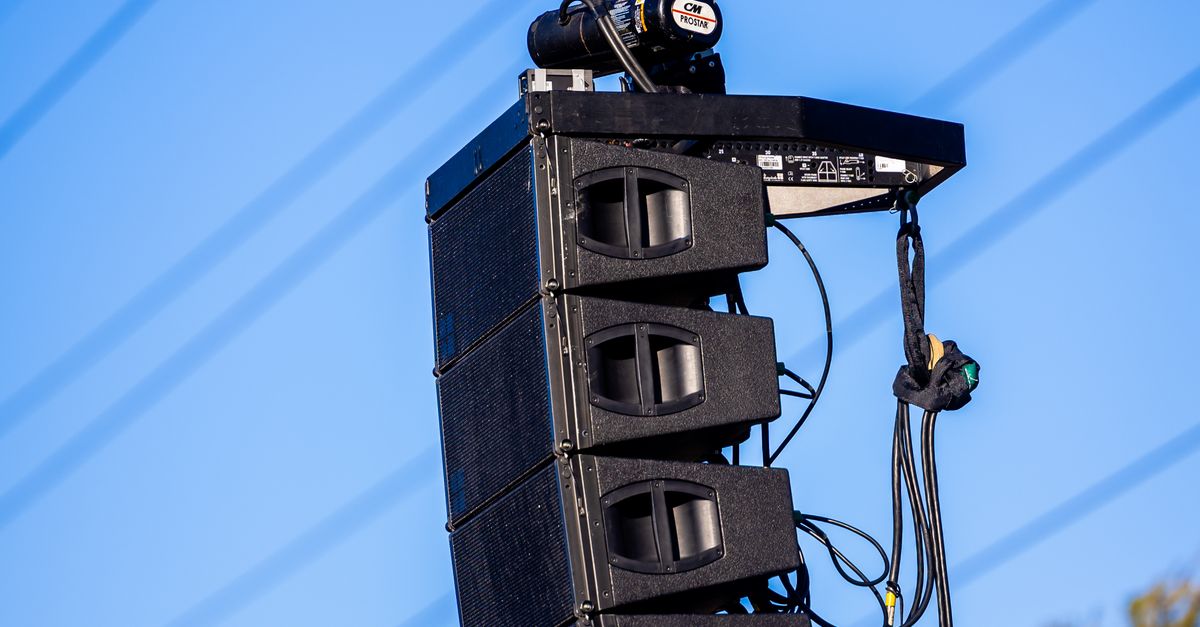 Outdoor Concert Speaker System Setup · Free Stock Photo
