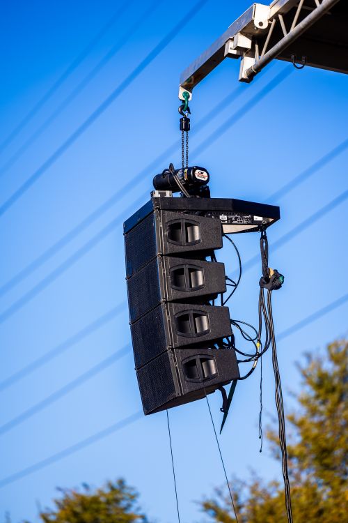 Outdoor Concert Speaker System Setup · Free Stock Photo