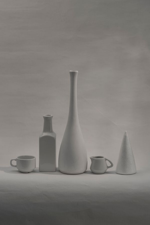 Pale ceramic vessels still life, Valentin Ivantsov on Pexels