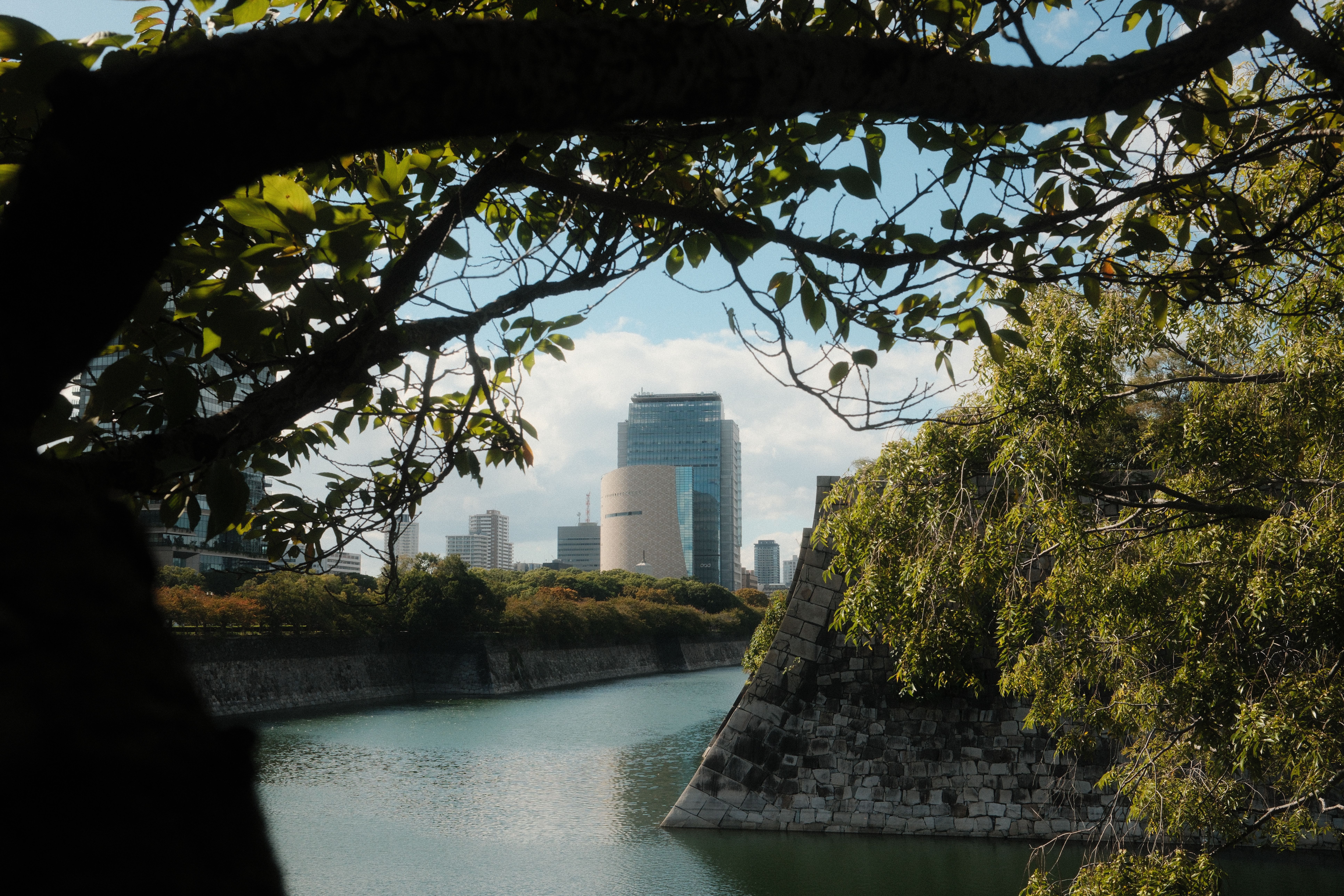 Nakanoshima Park, Osaka, serene river scene