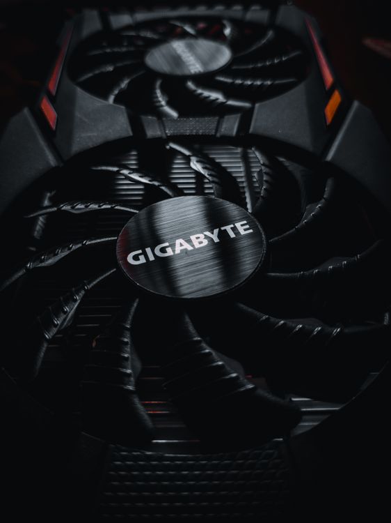 Dynamic Card Fan Close-up of Gaming Graphics Card Fan · Free Stock Photo