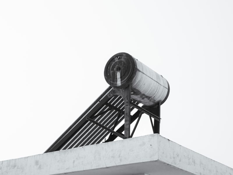 Rooftop solar hot water system