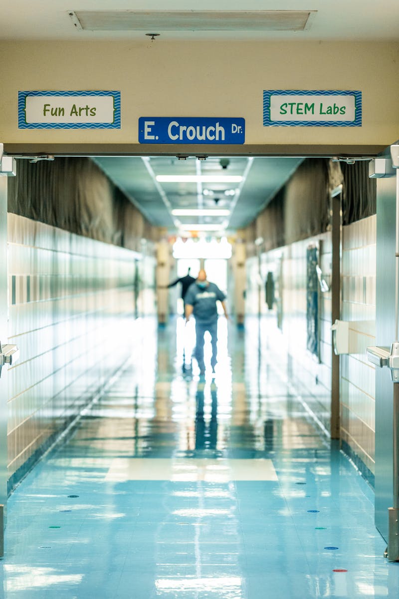 Institutional epoxy flooring